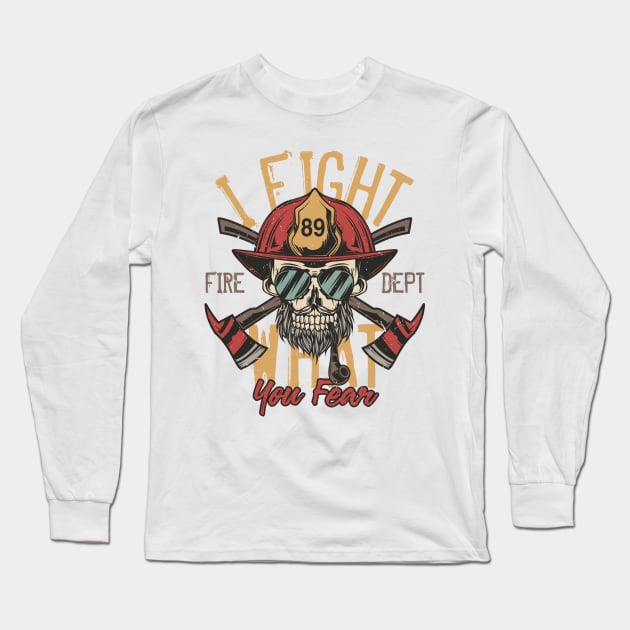 I Fight What You Fear Long Sleeve T-Shirt by Verboten